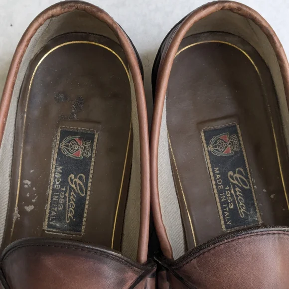 Gucci Horsebit Loafers Brown Men 8.5 Leather
